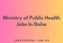 Ministry of Public Health Jobs In Doha