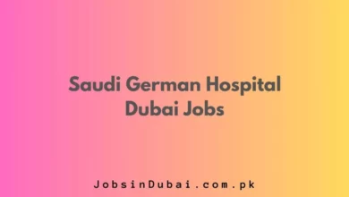 Saudi German Hospital Dubai Jobs