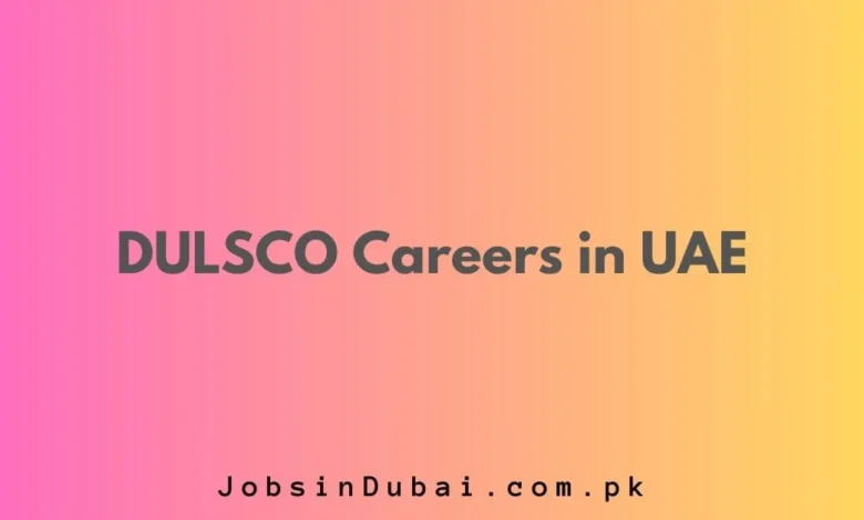 DULSCO Careers in UAE