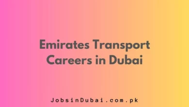 Emirates Transport Careers in Dubai