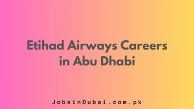 Etihad Airways Careers in Abu Dhabi