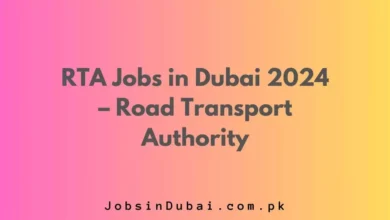 RTA Jobs in Dubai – Road Transport Authority