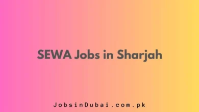 SEWA Jobs in Sharjah