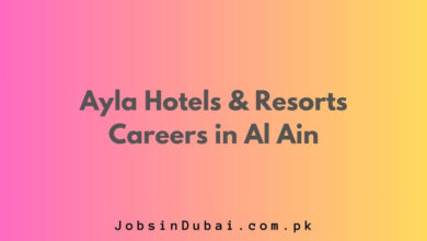 Ayla Hotels & Resorts Careers in Al Ain