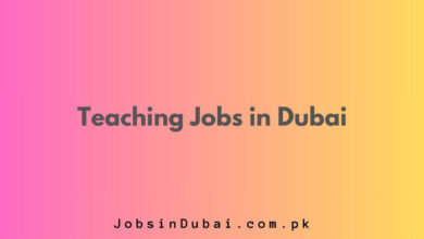 Teaching Jobs in Dubai