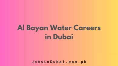 Al Bayan Water Careers in Dubai