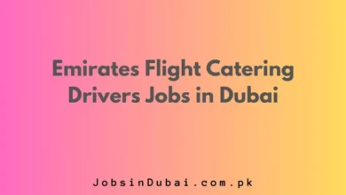 Emirates Flight Catering Drivers Jobs in Dubai