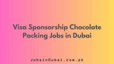 Visa Sponsorship Chocolate Packing Jobs in Dubai