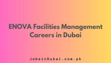 ENOVA Facilities Management Careers in Dubai