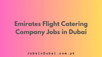 Emirates Flight Catering Company Jobs in Dubai