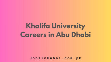 Khalifa University Careers in Abu Dhabi