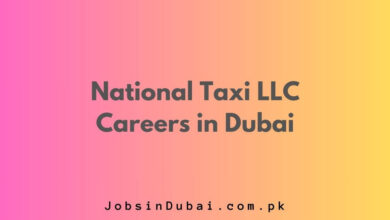 National Taxi LLC Careers in Dubai