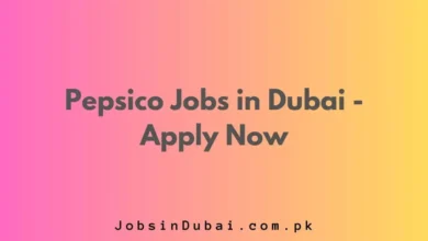 Pepsico Jobs in Dubai