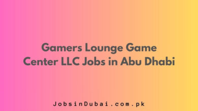 Gamers Lounge Game Center LLC Jobs in Abu Dhabi