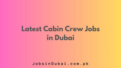 Latest Cabin Crew Jobs in Dubai