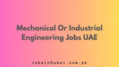 Mechanical Or Industrial Engineering Jobs UAE