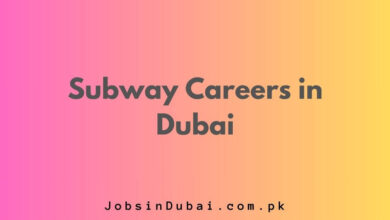 Subway Careers in Dubai