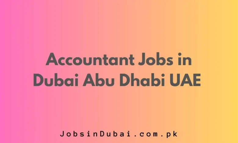 Accountant Jobs in Dubai