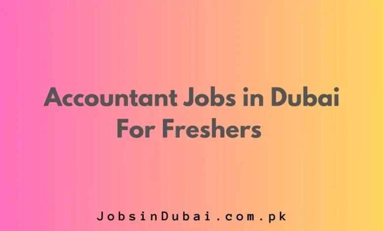 Accountant Jobs in Dubai