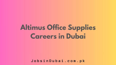 Altimus Office Supplies Careers in Dubai