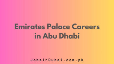 Emirates Palace Careers in Abu Dhabi