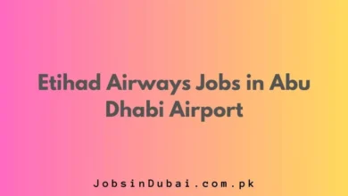 Etihad Airways Jobs in Abu Dhabi