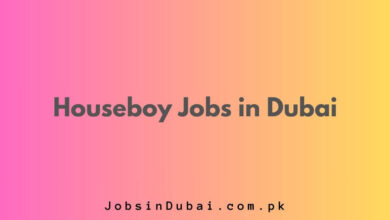 Houseboy Jobs in Dubai