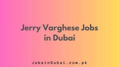 Jerry Varghese Jobs in Dubai