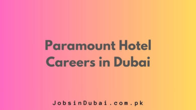 Paramount Hotel Careers in Dubai