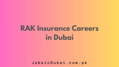 RAK Insurance Careers in Dubai