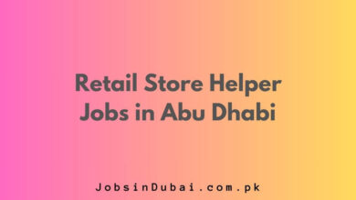 Retail Store Helper Jobs in Abu Dhabi