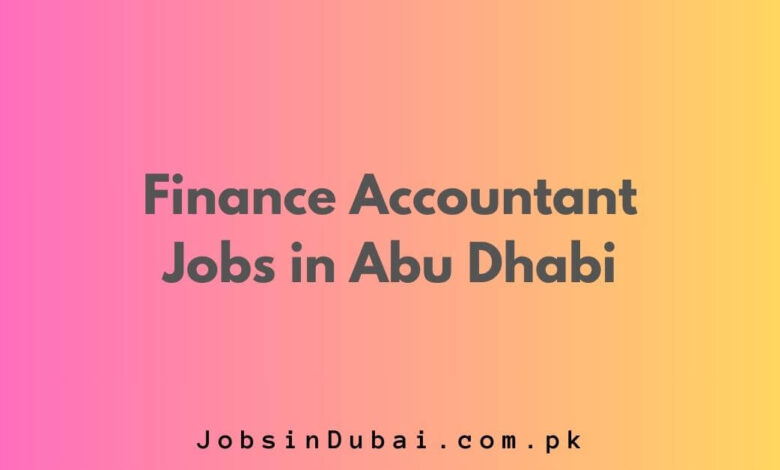 Finance Accountant Jobs in Abu Dhabi