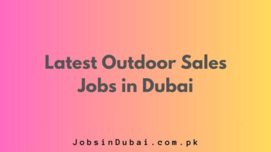 Latest Outdoor Sales Jobs in Dubai