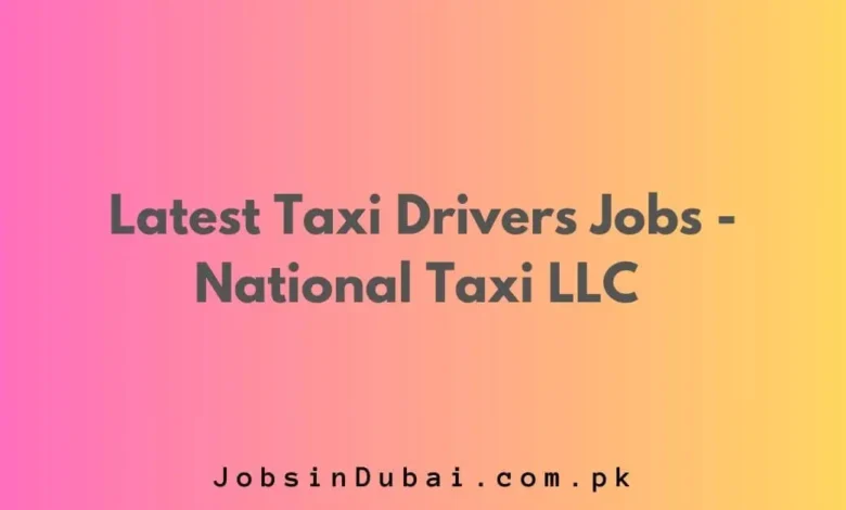 Latest Taxi Drivers Jobs