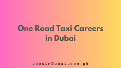 One Road Taxi Careers in Dubai