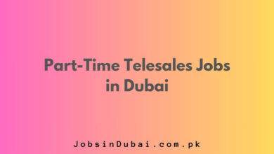 Part-Time Telesales Jobs in Dubai