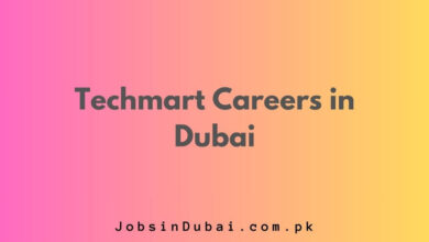 Techmart Careers in Dubai