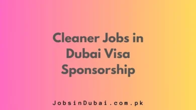 Cleaner Jobs in Dubai