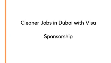 Cleaner Jobs in Dubai