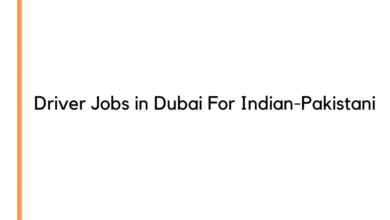 Driver Jobs in Dubai For Indian-Pakistani