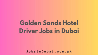 Golden Sands Hotel Driver Jobs in Dubai