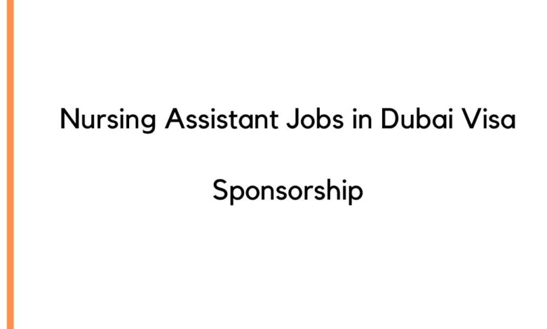 Nursing Assistant Jobs in Dubai